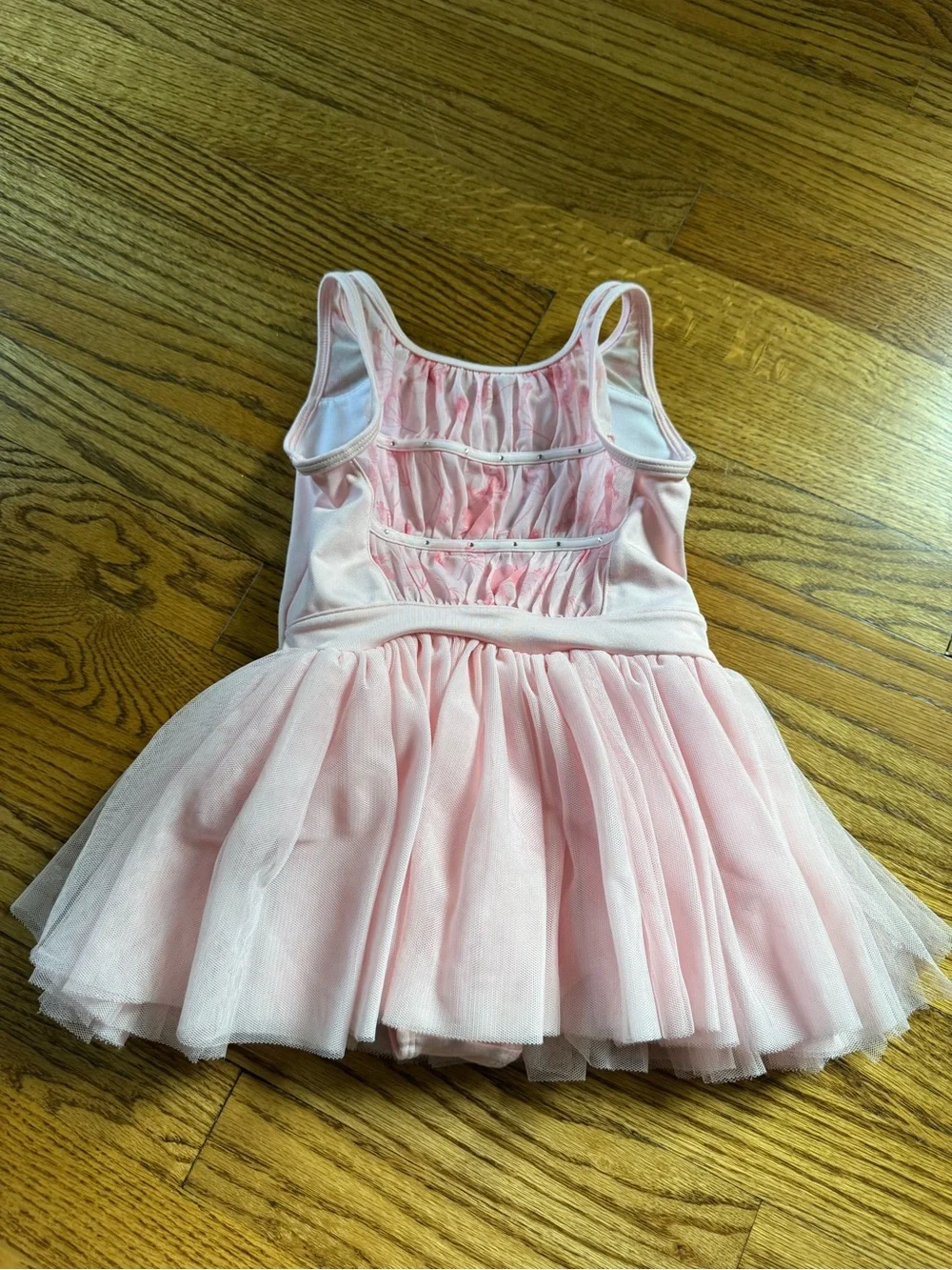 Bloch Pink Ballet Tutu Leotard with Sheer Yoke
